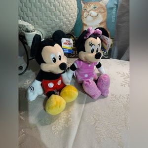 Mickey and Minnie Mouse Stuffed Toys